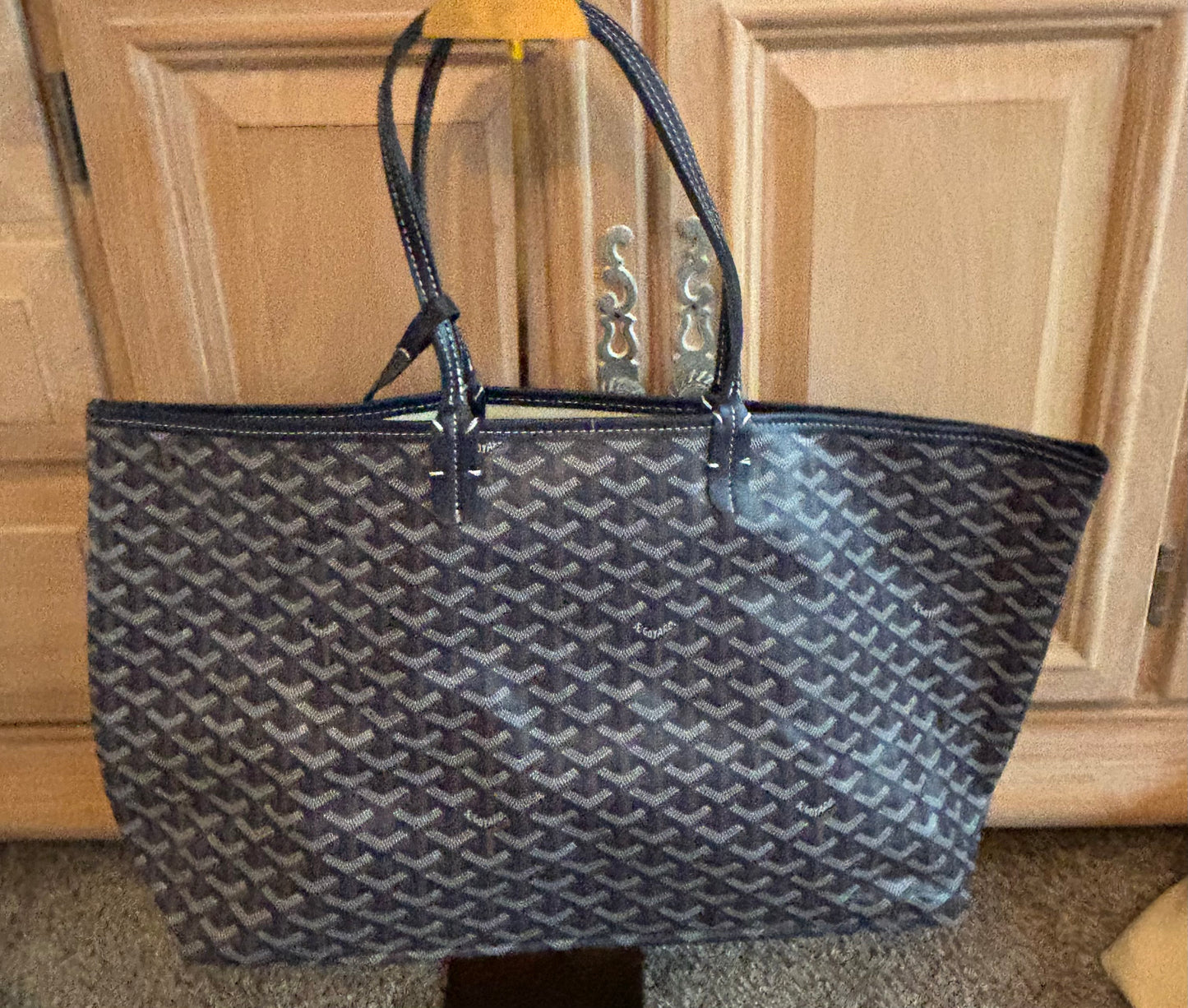 Goyard Blue Large Tote 2444