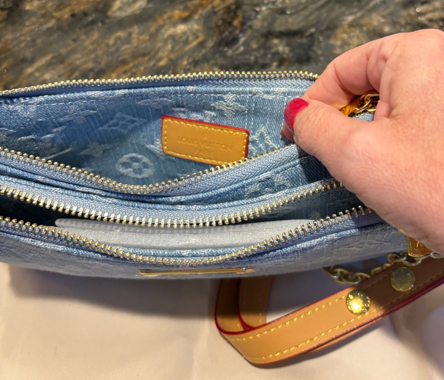 LV Small denim crossbody Small