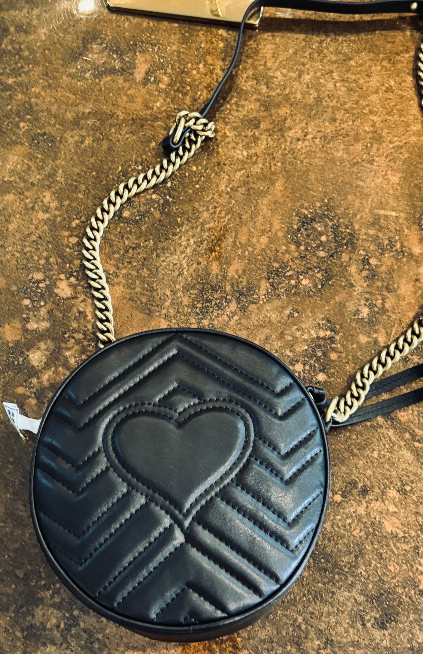 Gucci Black Round Crossbody