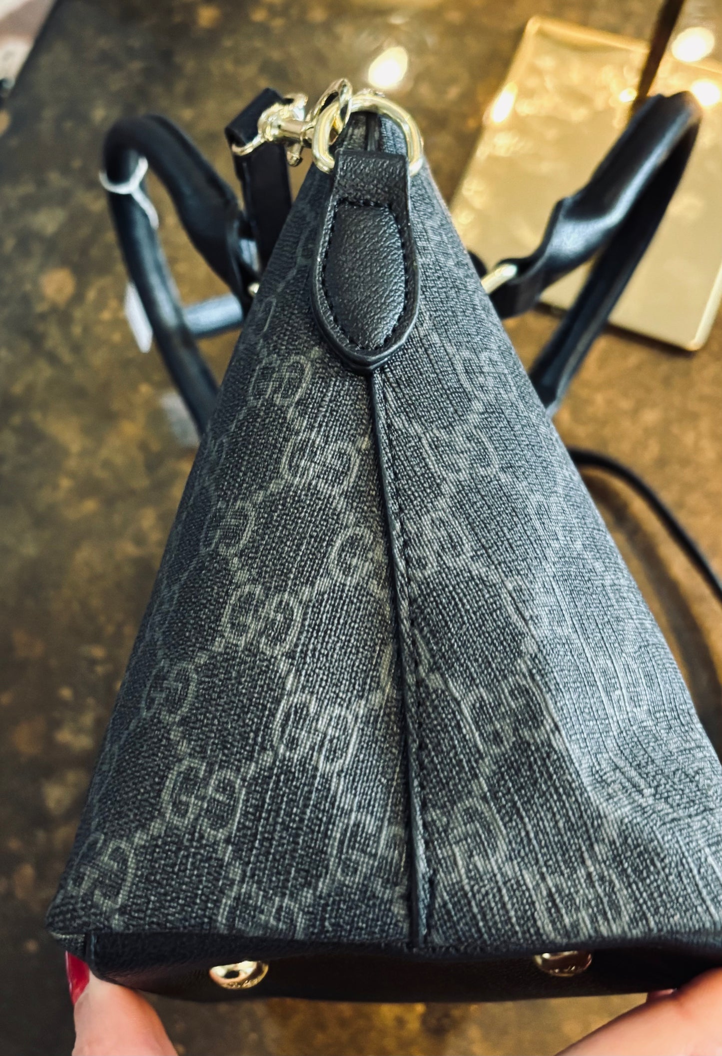 Gucci Black Double Handle Crossbody