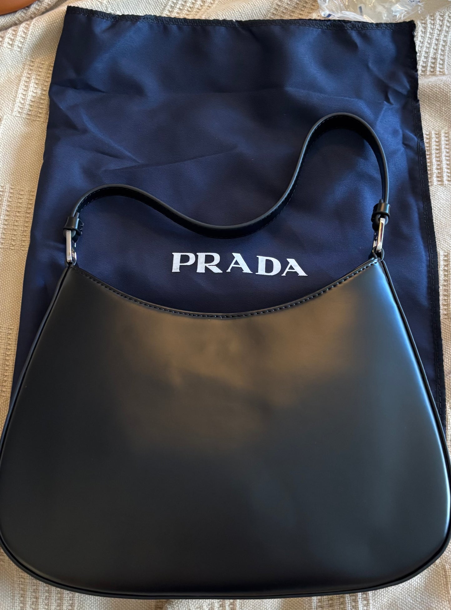 Prada Black Leather Shoulder bag