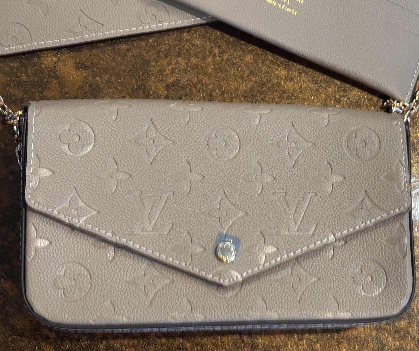 LV Tan 3pc set Crossbody
