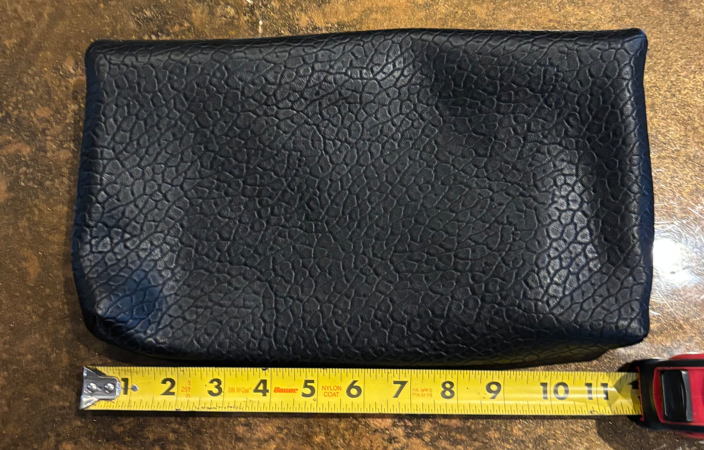 YSL Large Leather Clutch Black