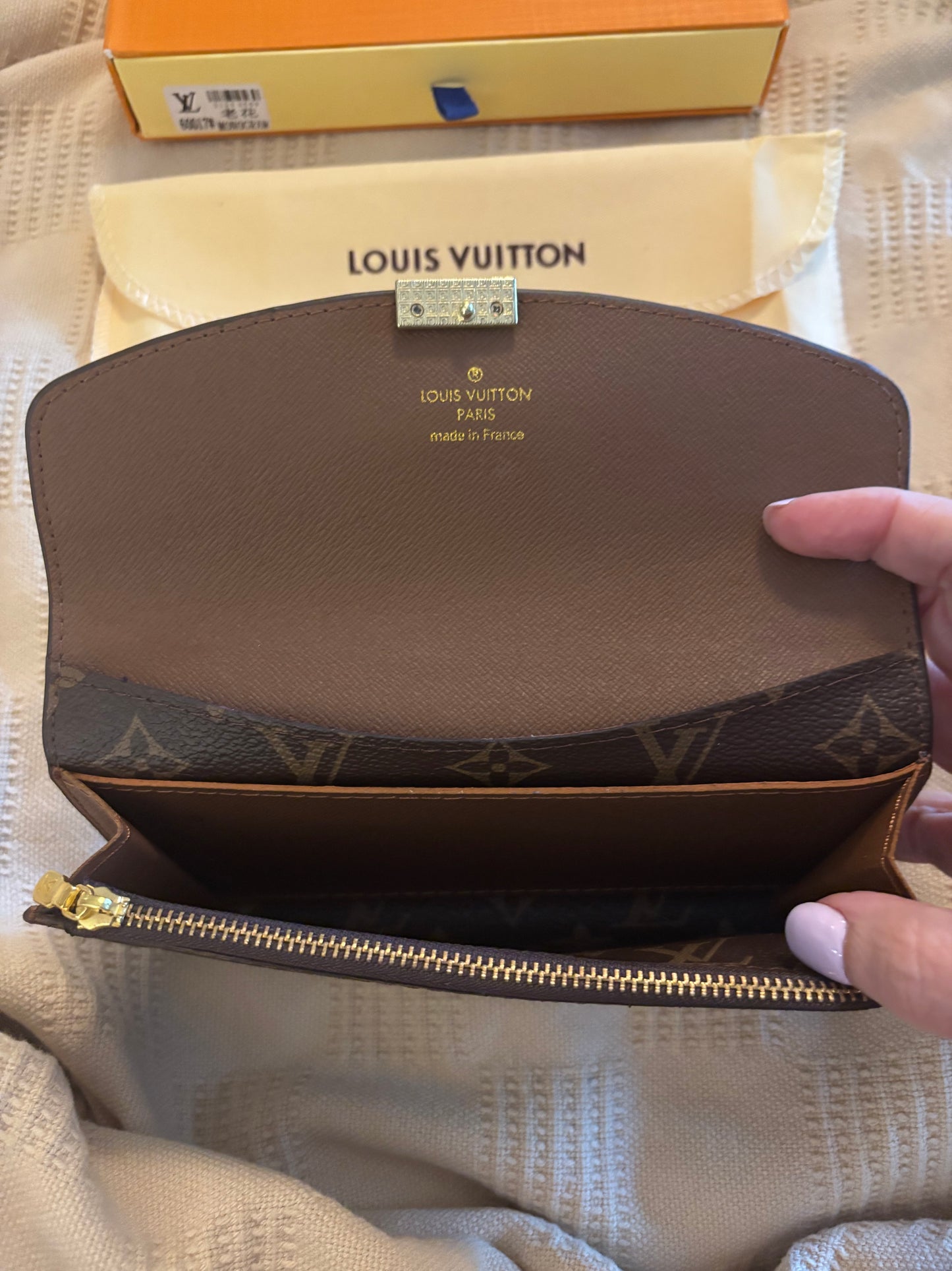 LV Brown Mono Large Snap Wallet 2680