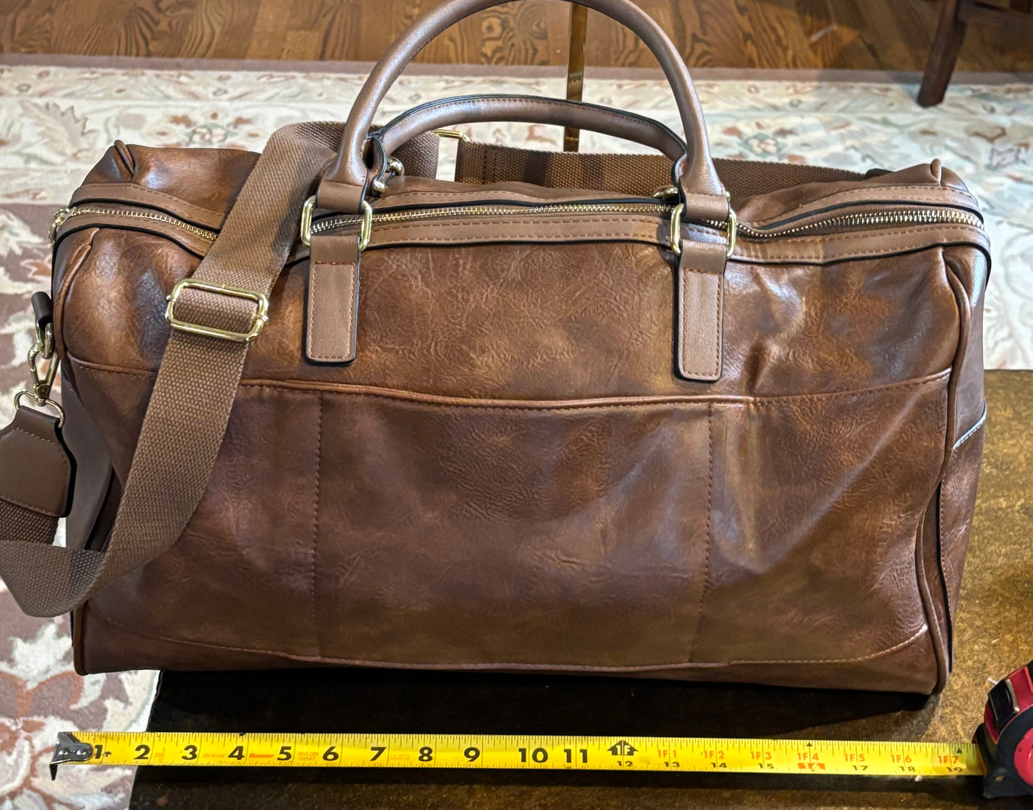 Gucci Brown Latte Weekender Duffle