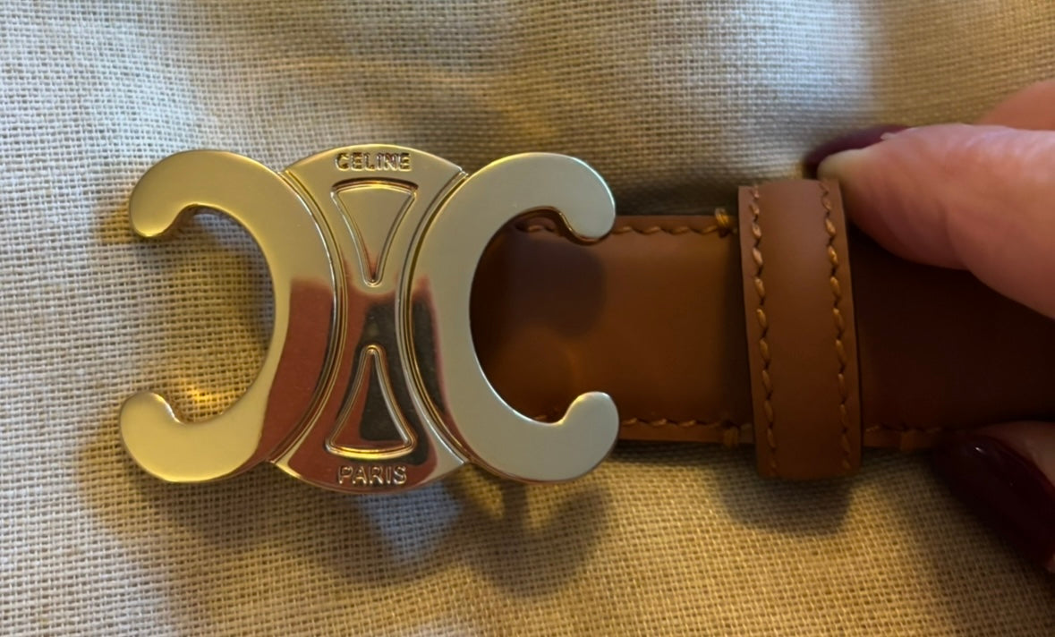 Celine light brown Belt fits 26"-28"