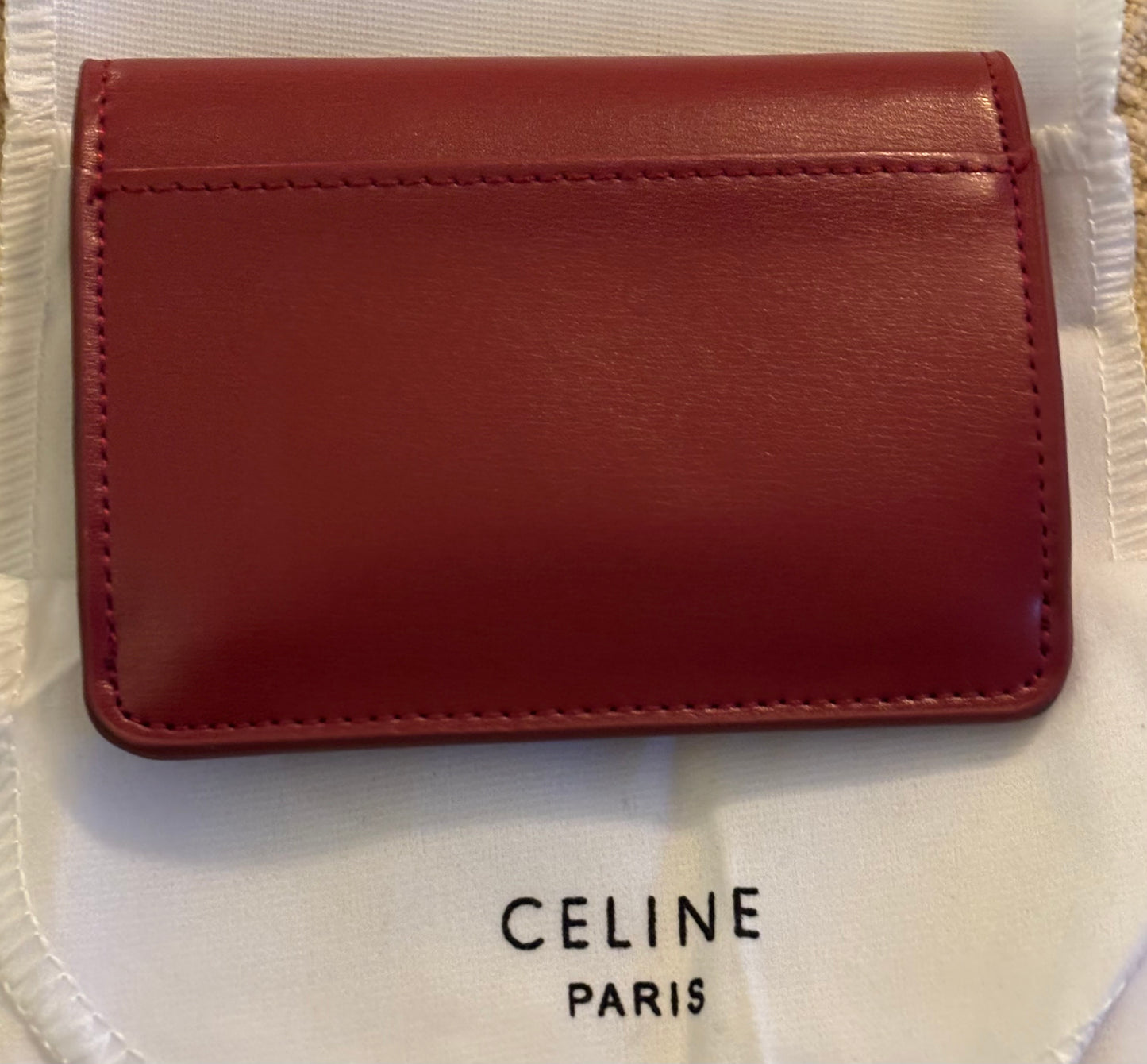 Celine Snap Wallet Light Brown