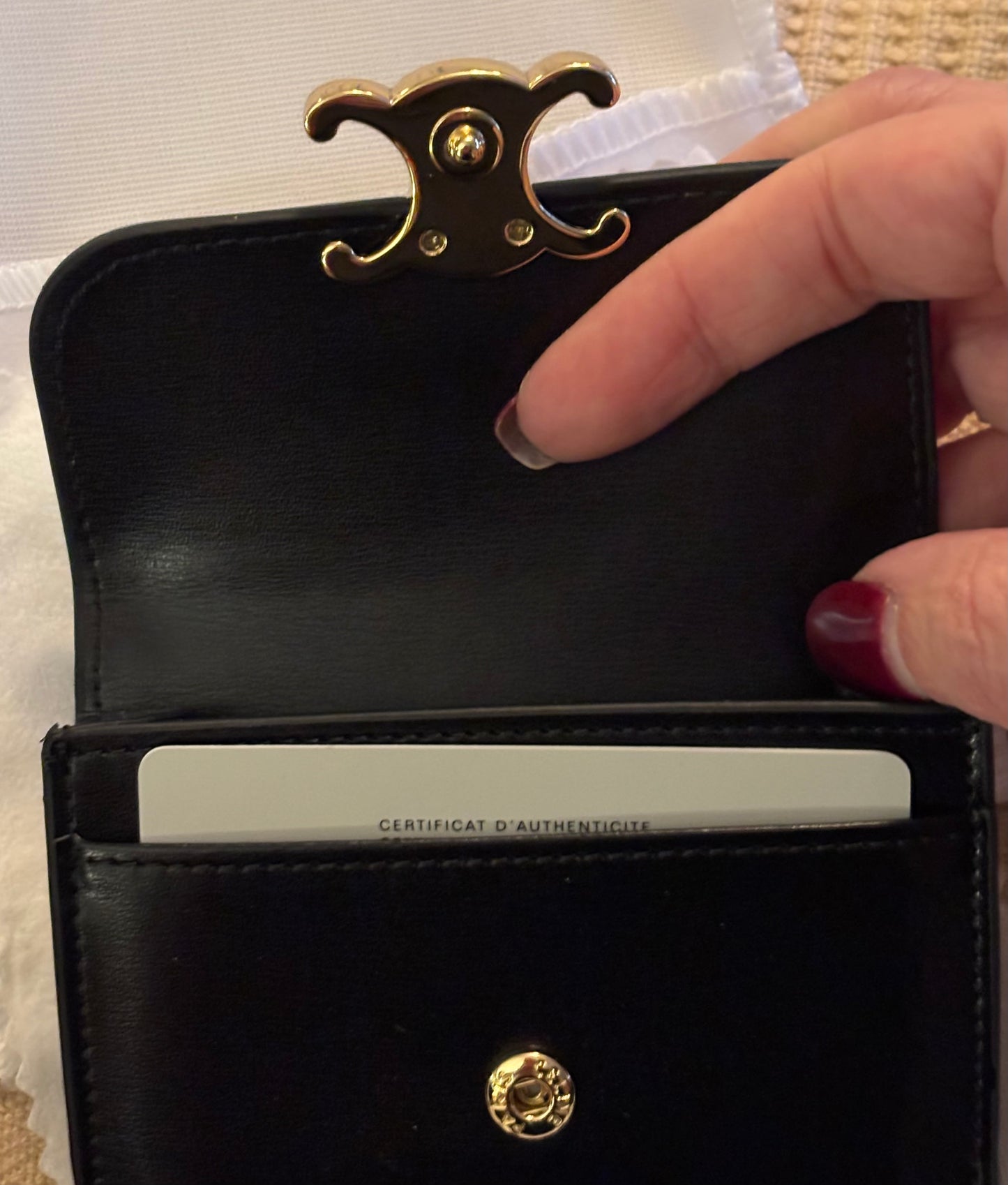 Celine Black Cardholder