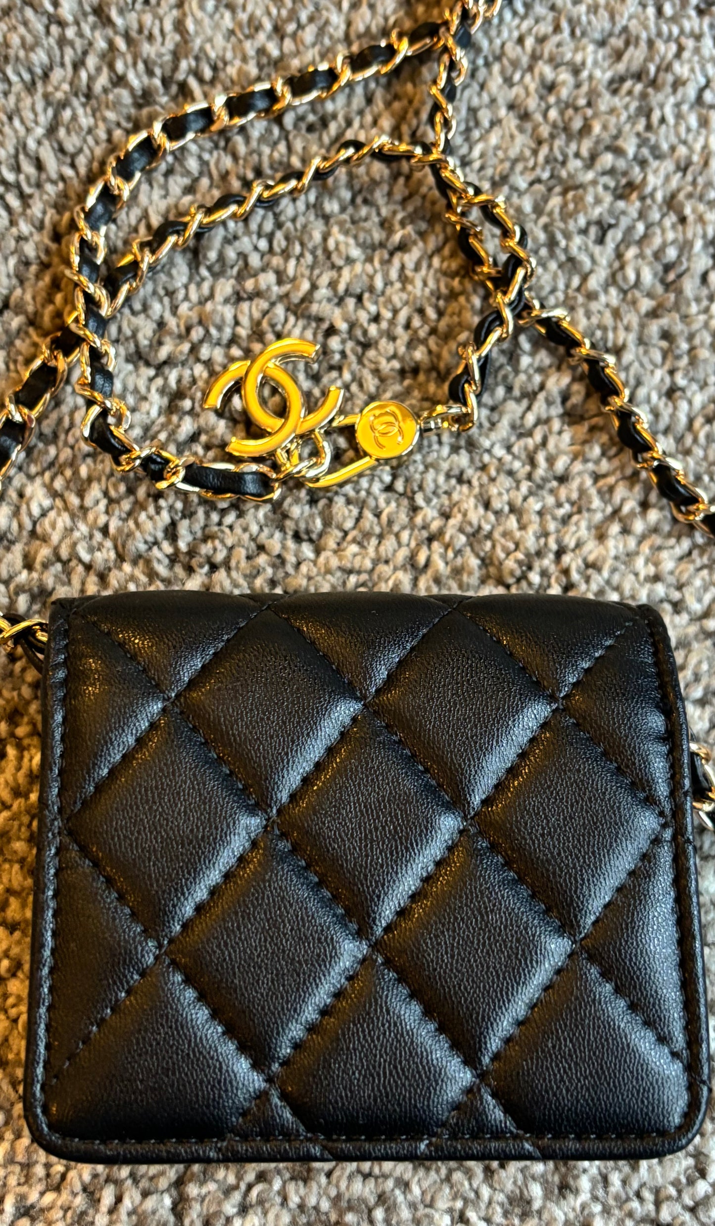 Chanel Black Wallet on a Chain Crossbody