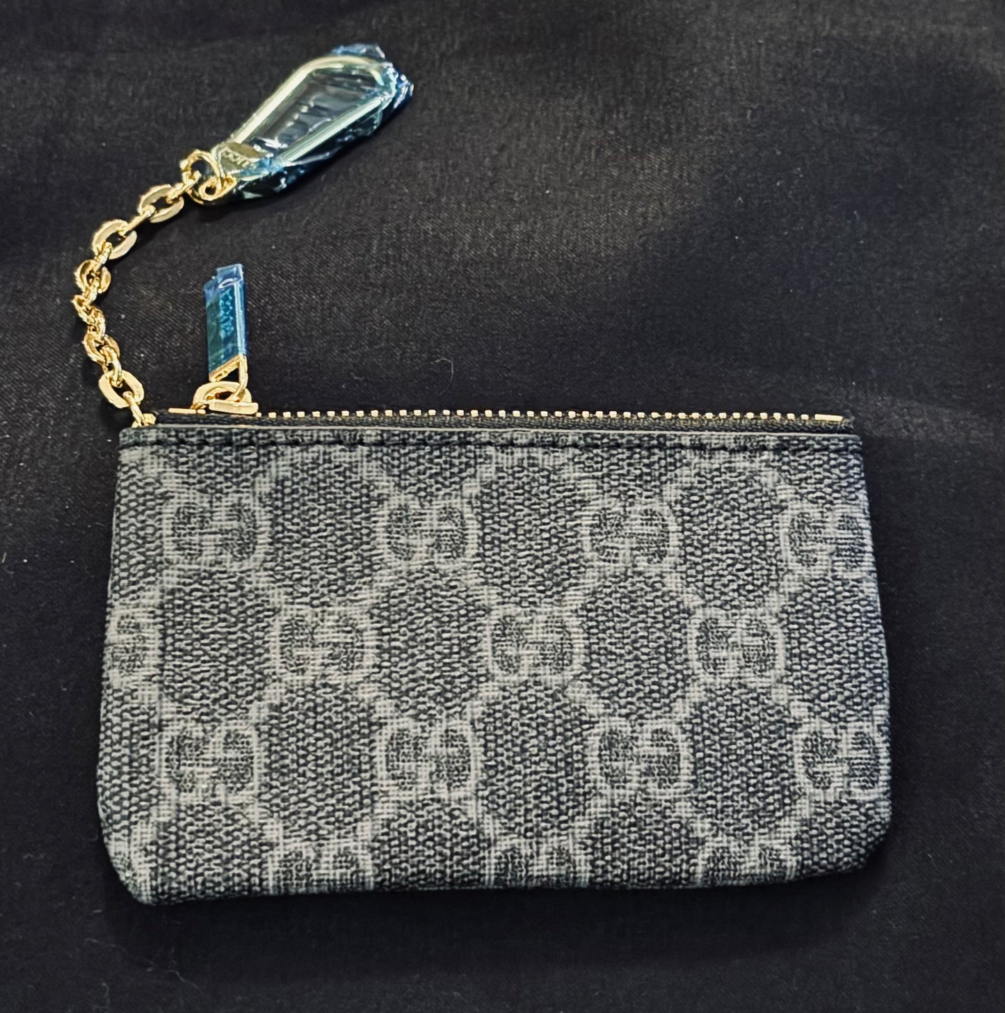 Gucci Zippered Key Pouch black Mono