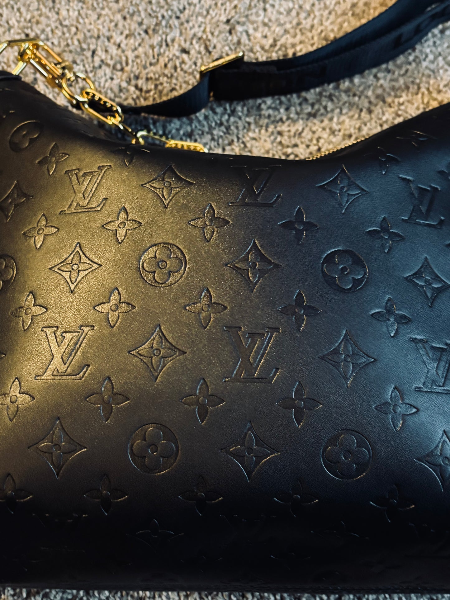 LV Black Coussin Hobo Shoulder bag/Crossbody 2309