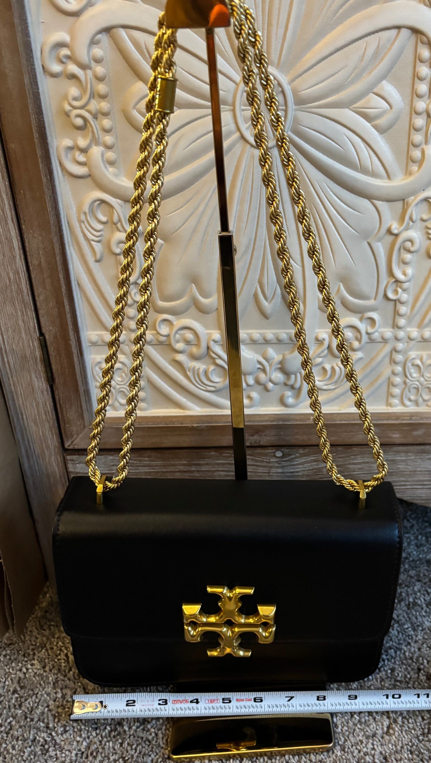 Tory Burch Shoulder/Crossbody Black Gold Hardware 2326