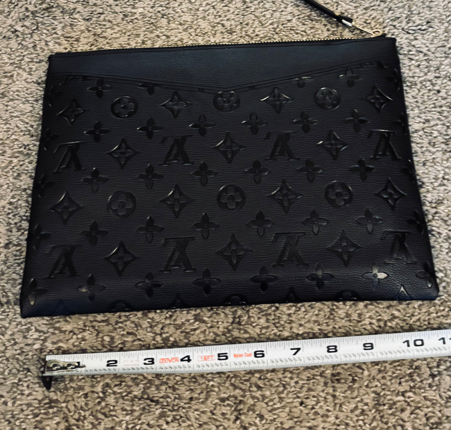 LV Large Black Clutch 2331