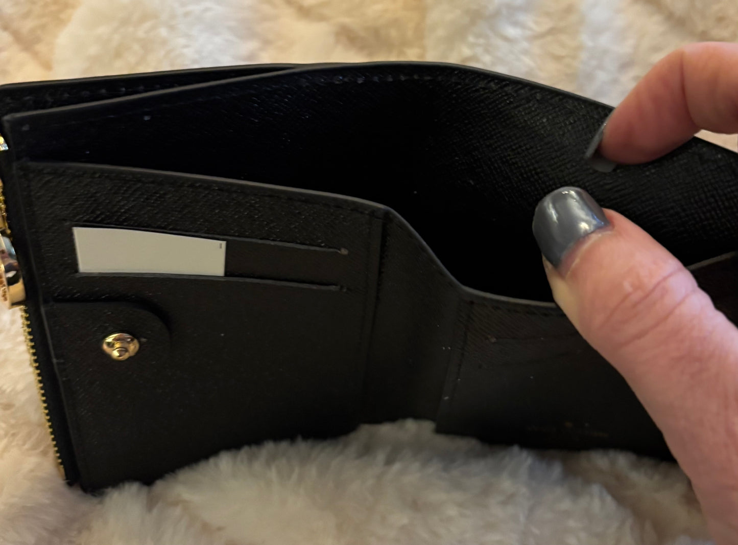 LV Mono Wallet Black Interior 2338
