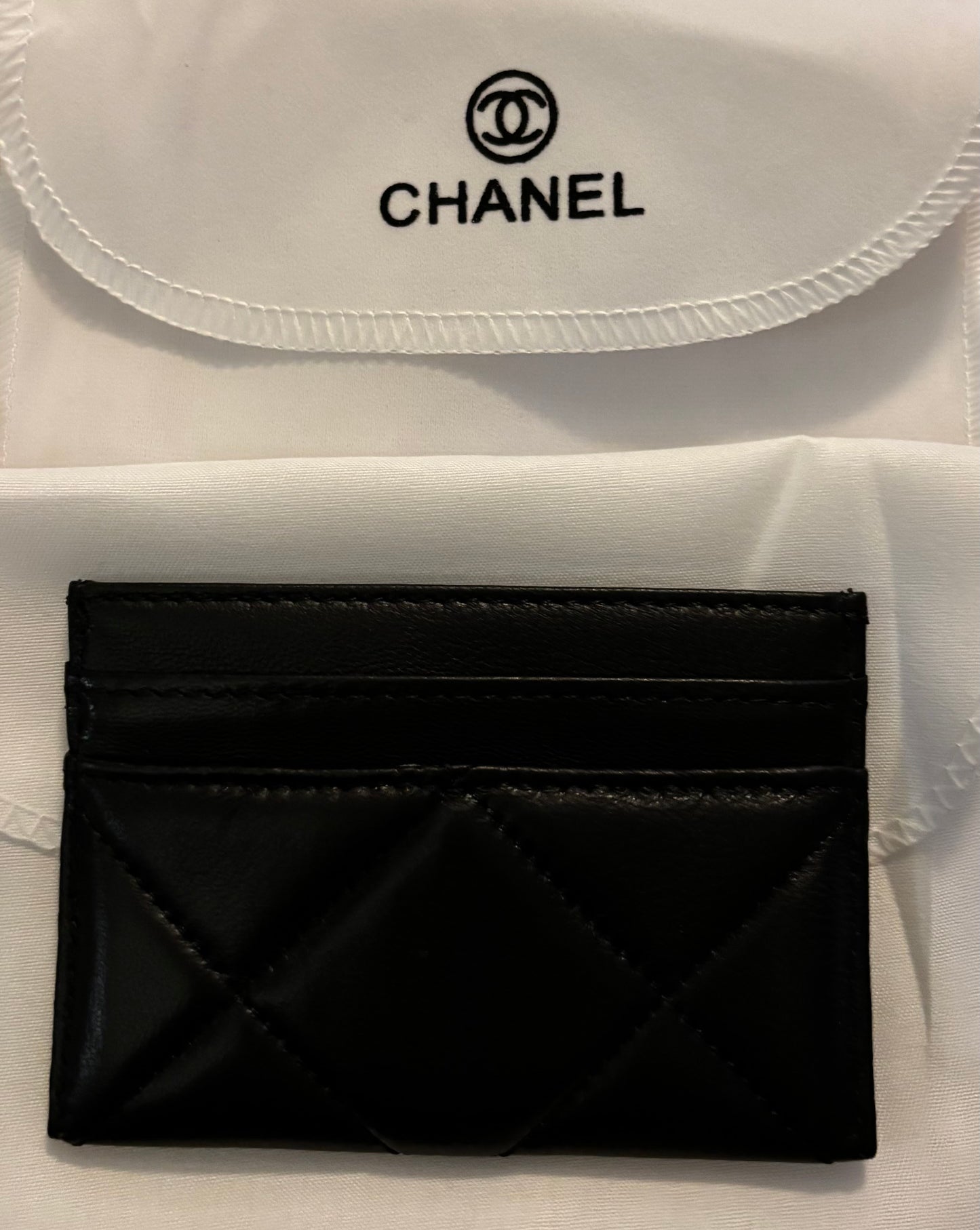 Chanel Black Leather Cardholder 2358
