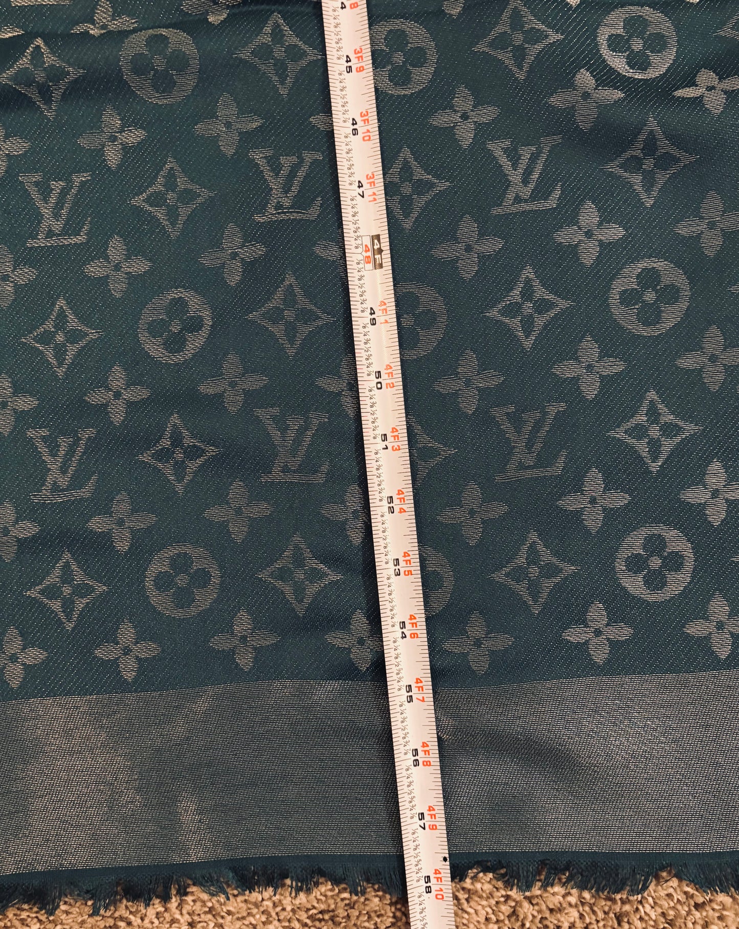 LV Monogram Silk Scarf 2371