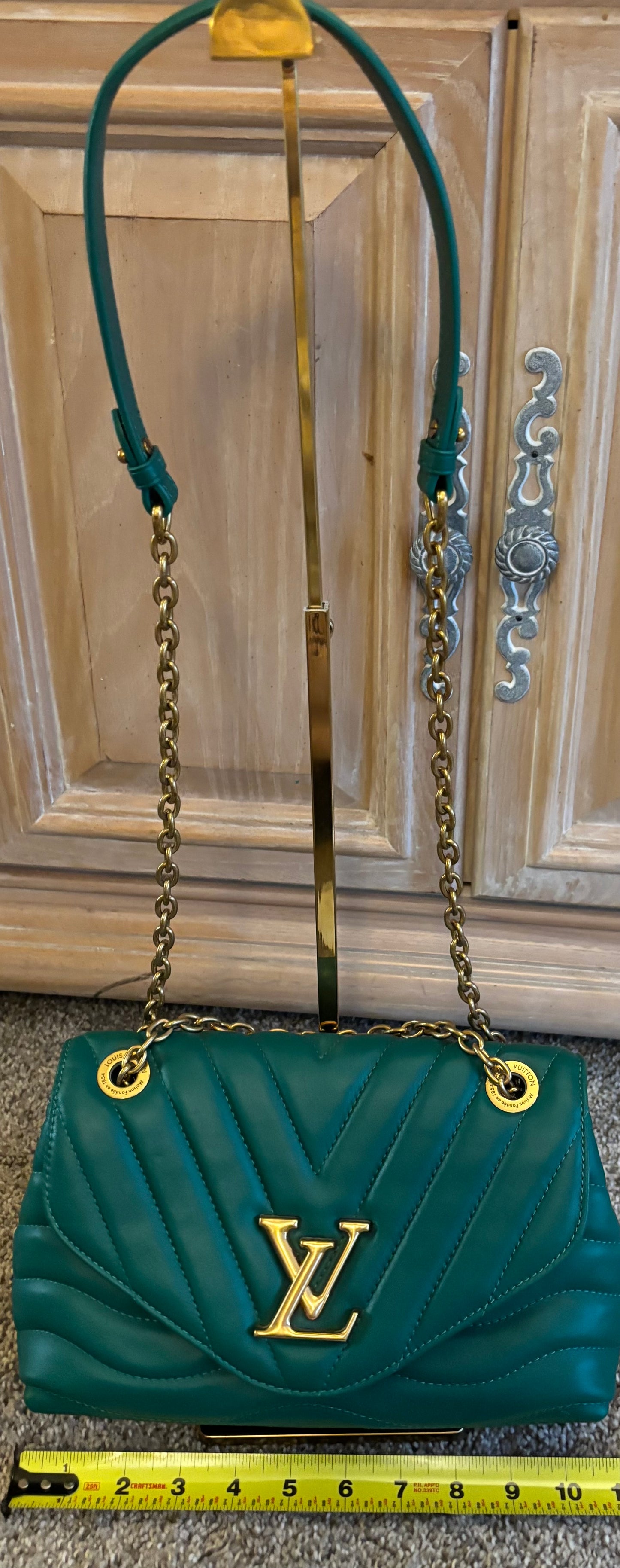 LV Green Flap Shoulder/Crossbody Bag 2395