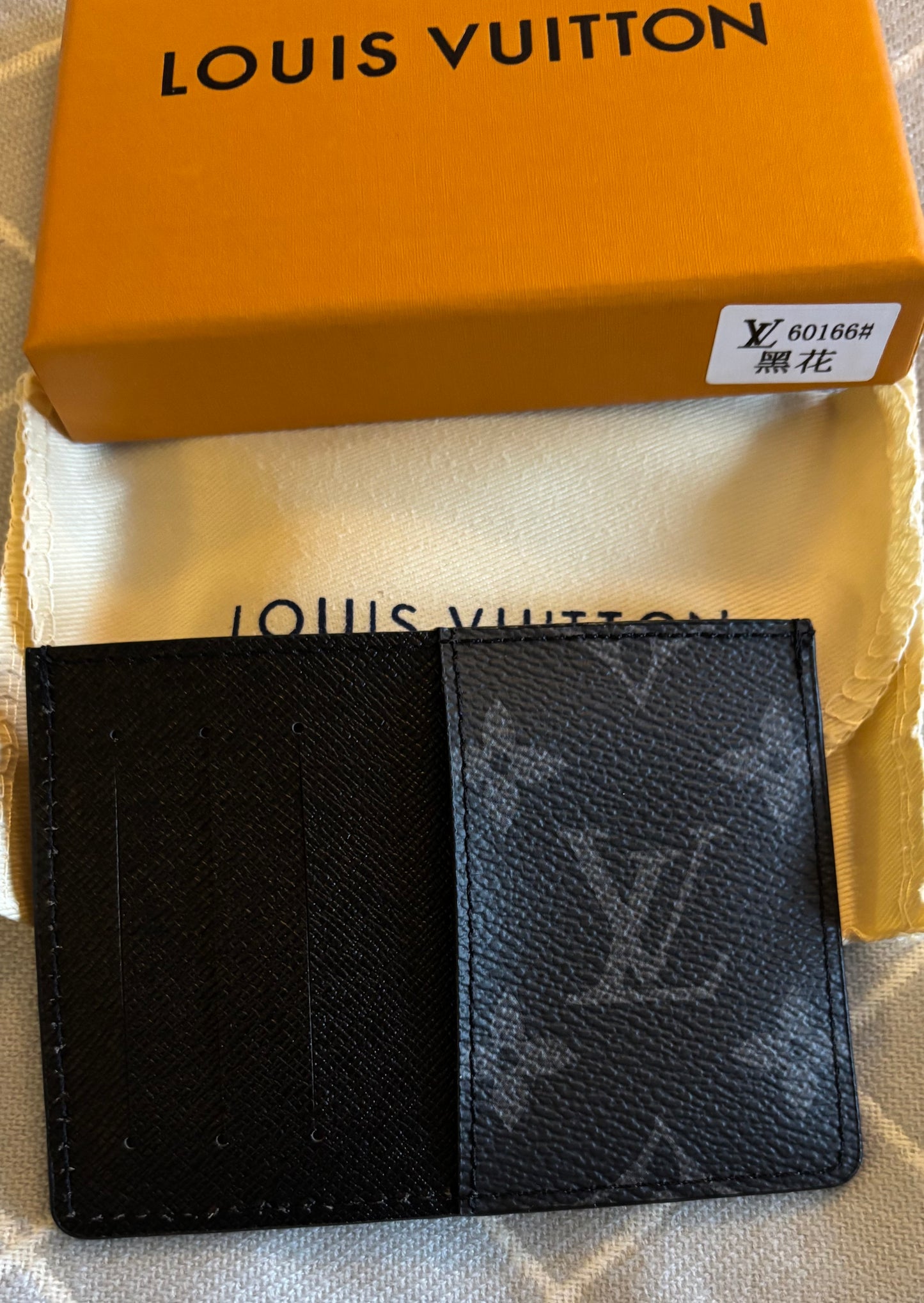LV Black Mono/Black Card Holder 2405