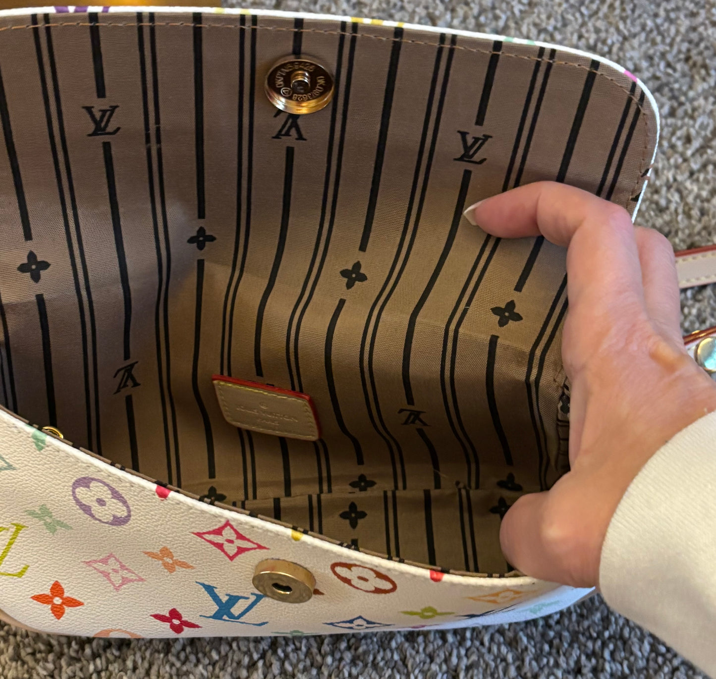 LV Multicolor Mono Shoulder/Crossbody 2407