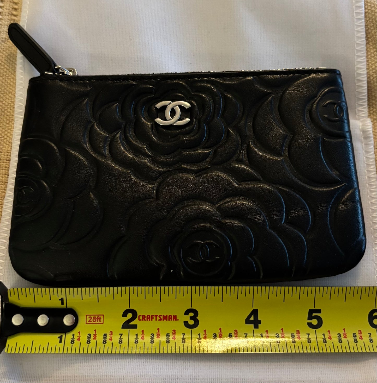 Chanel Black Large Key pouch Silver Hardware 2412