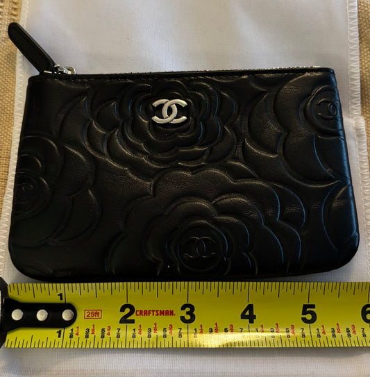 Chanel Black Large Key pouch Silver Hardware 2412