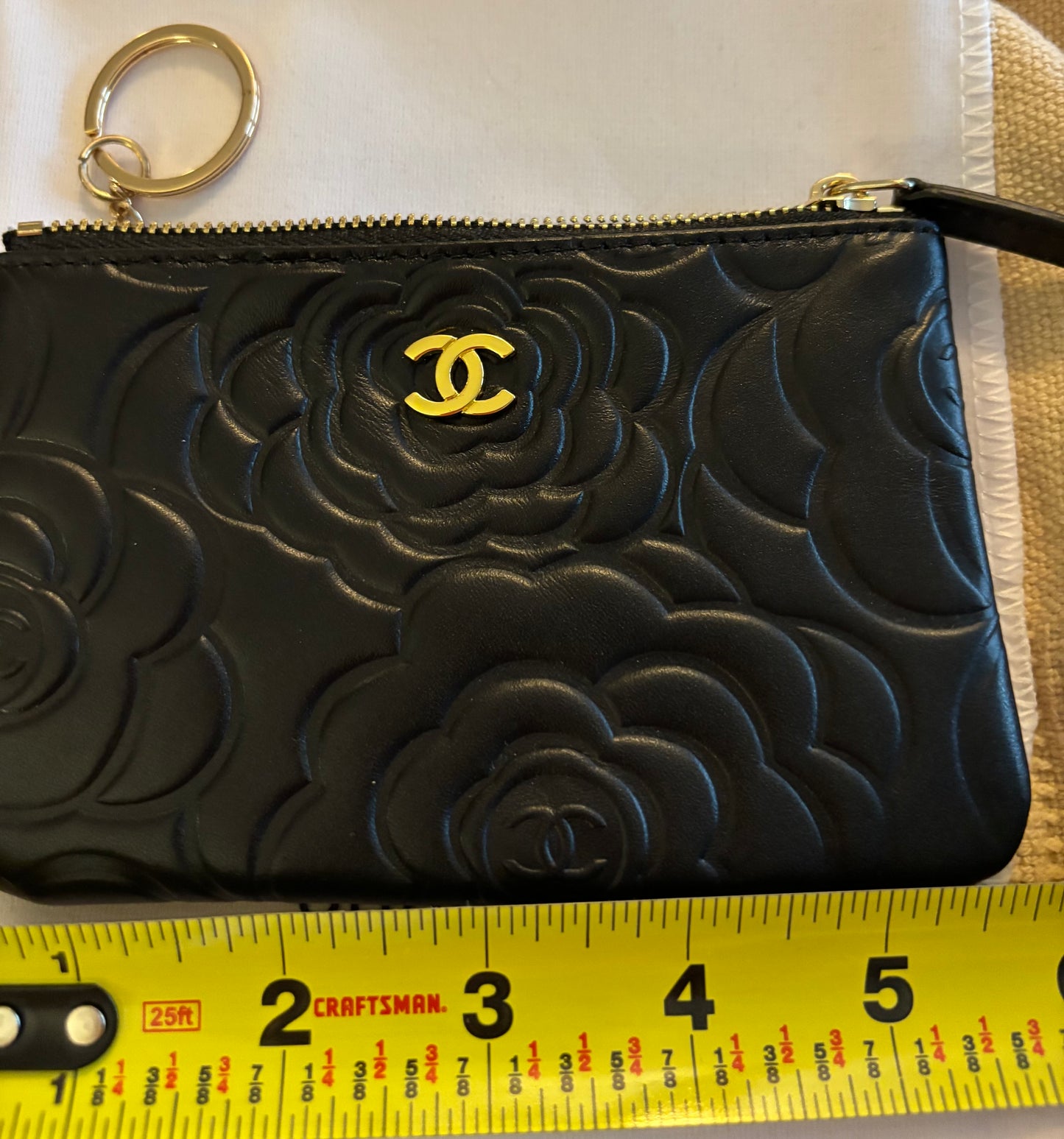 Chanel Black Large Key pouch Gold Hardware 2413