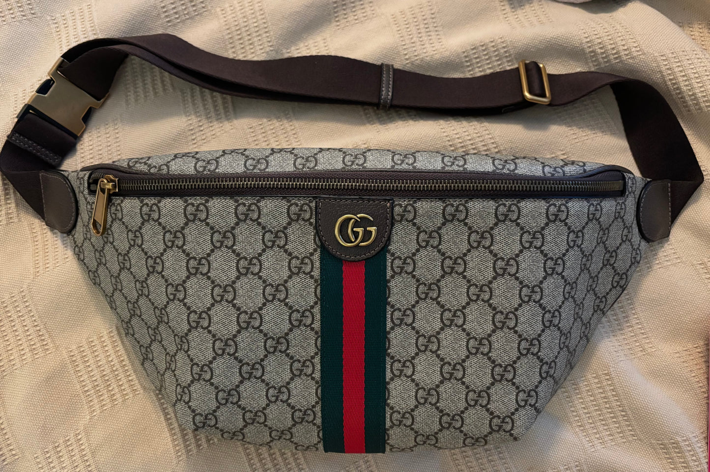 Gucci GG Mono Stripe Bum Bag 2414