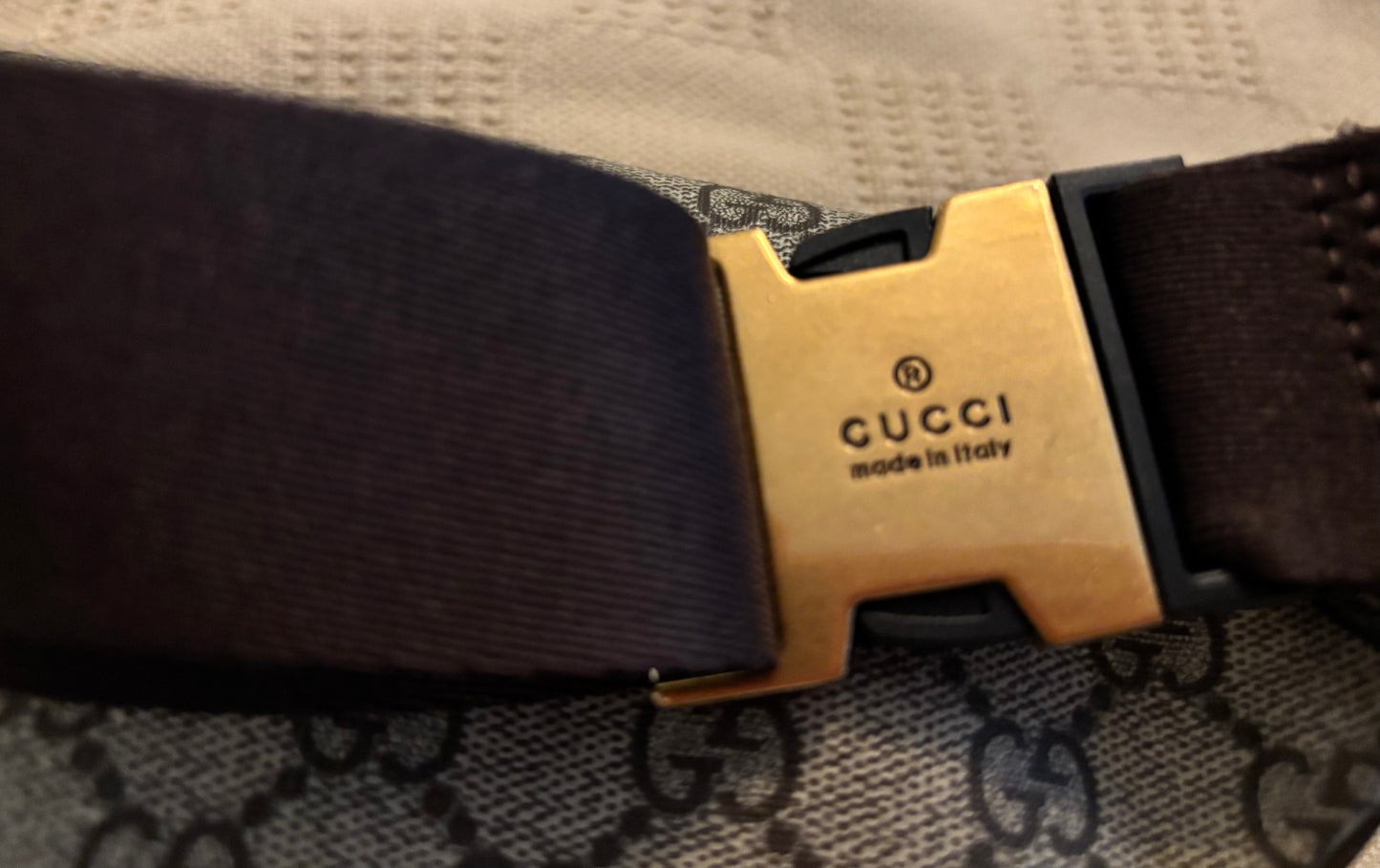 Gucci GG Mono Stripe Bum Bag 2414