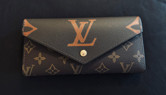LV Large Brown Mono Wallet 2416