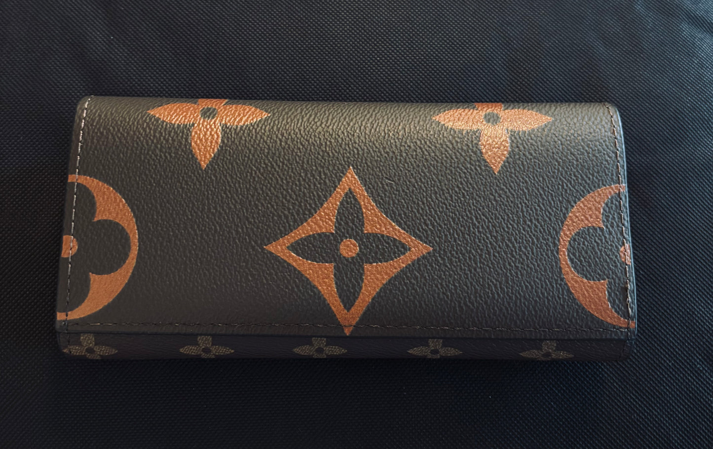 LV Large Brown Mono Wallet 2416
