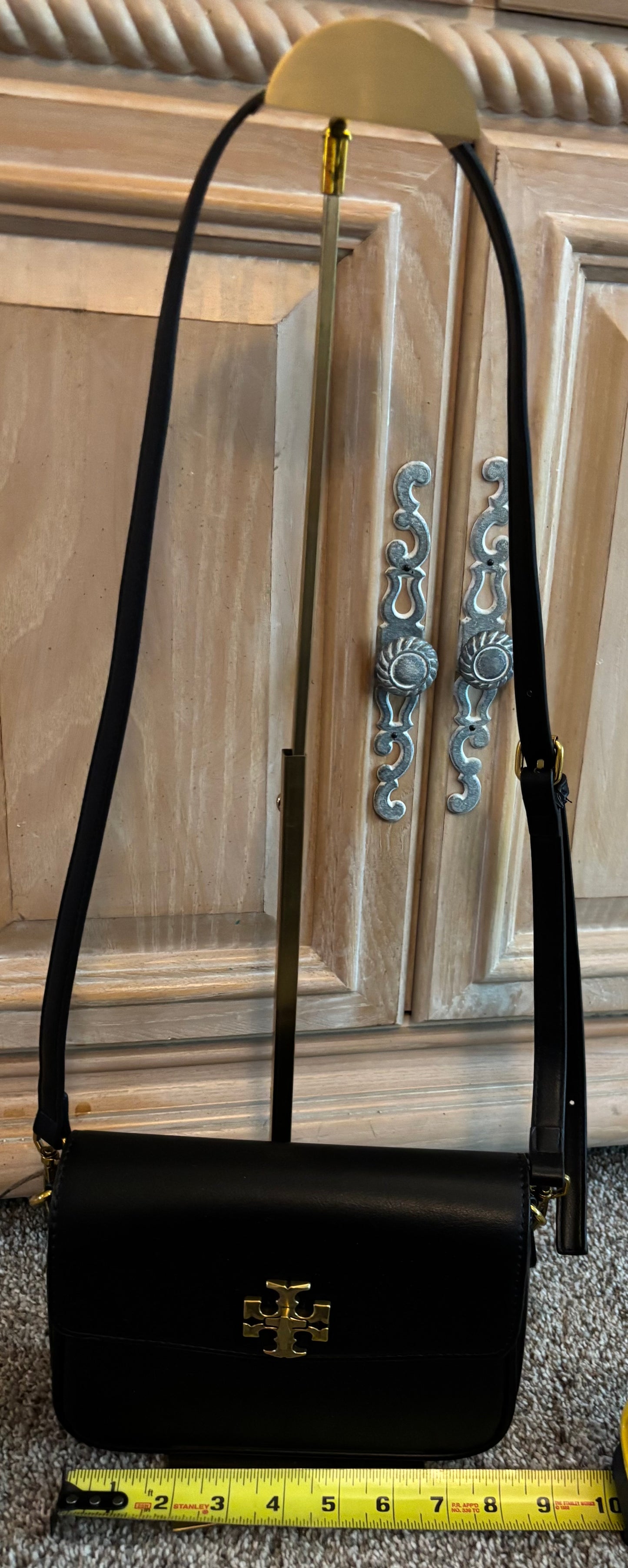 Tory Burch Black Bag/Gold Trim 2509 Shoulder