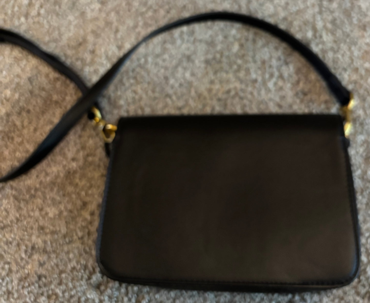 Tory Burch Black Bag/Gold Trim 2509 Shoulder