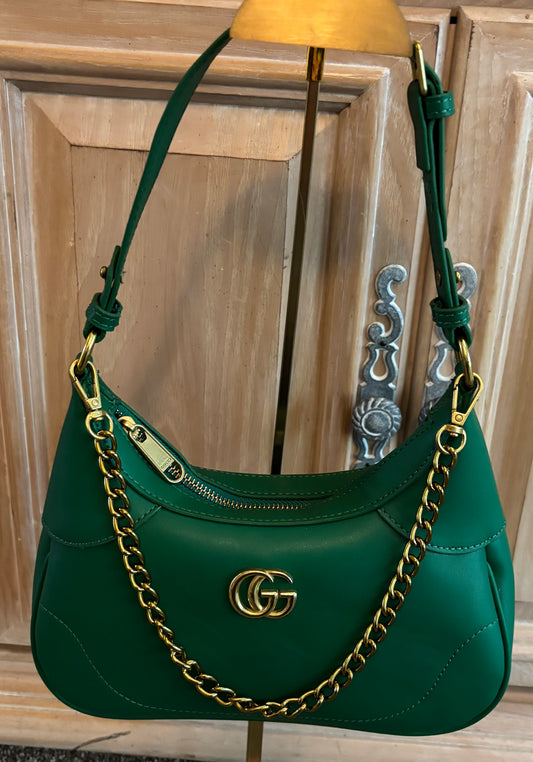 Gucci Green Leather Shoulder/Crossbody 2419