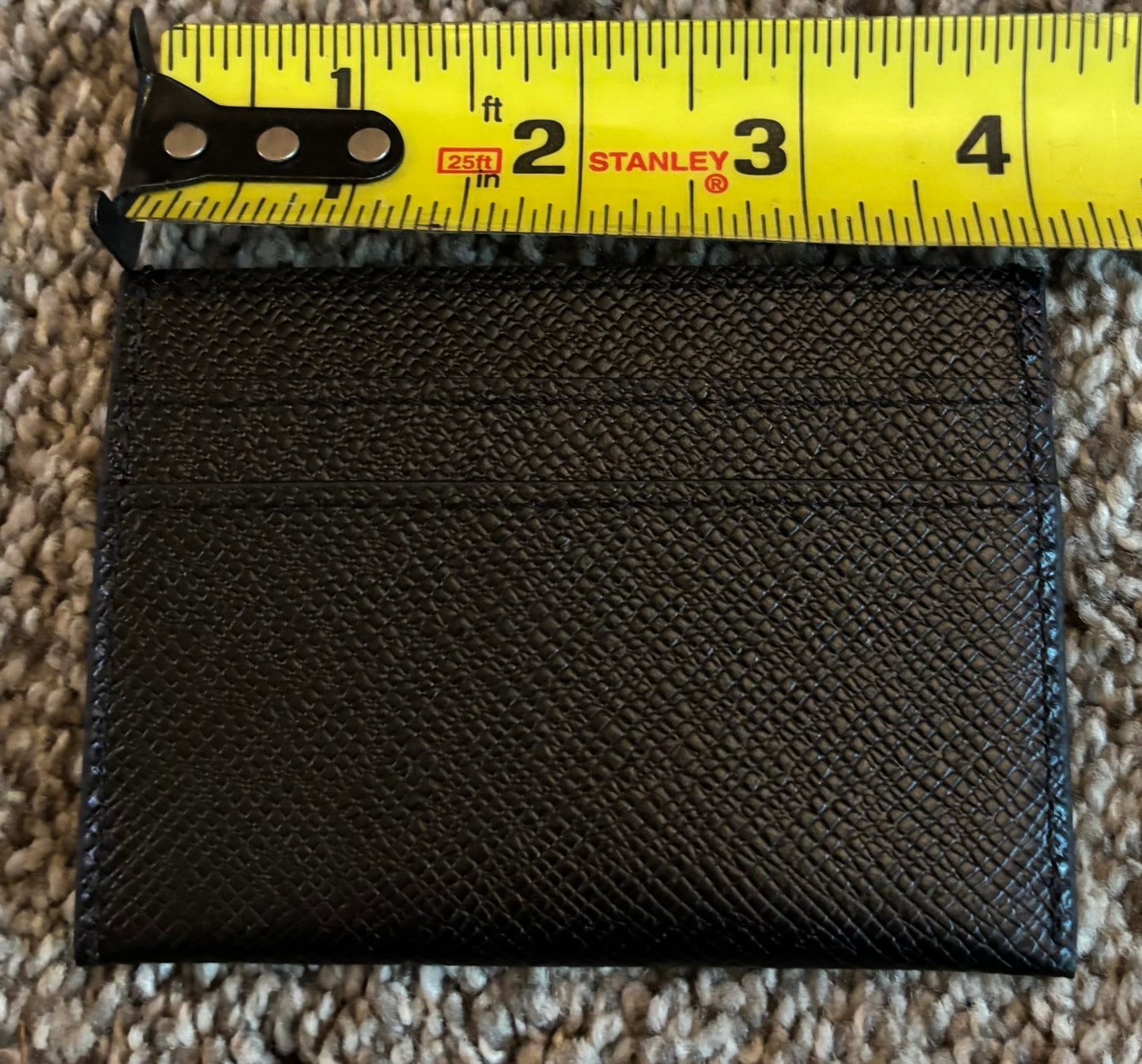LV Black Leather Cardholder 2423