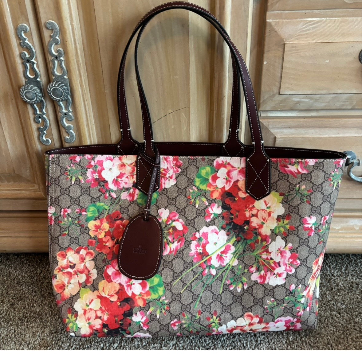Gucci Floral Tote Reversible 2426