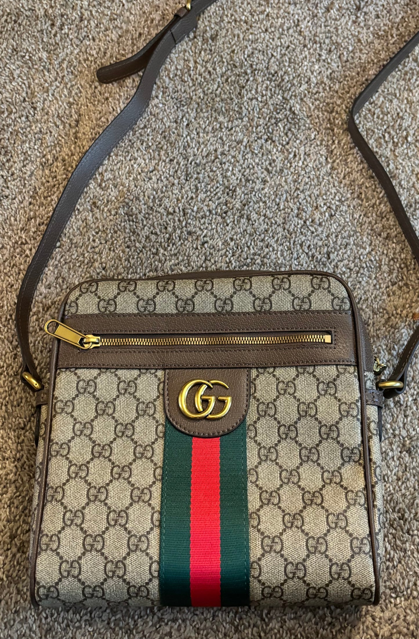 Gucci Mono Stripe Camera Bag Crossbody 2430