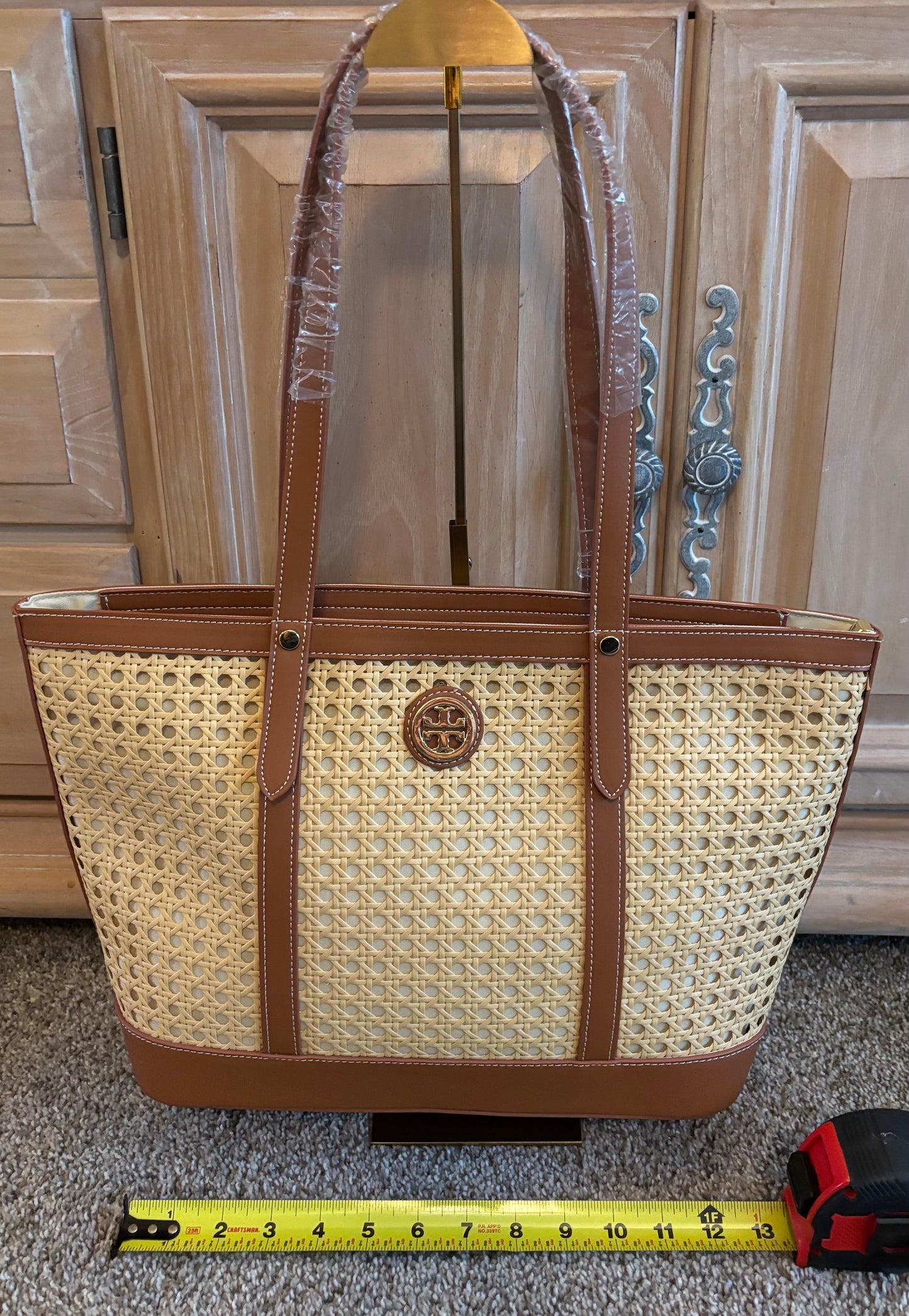 Tory Burch Tan/Brown Tote Bag Shoulder 2429