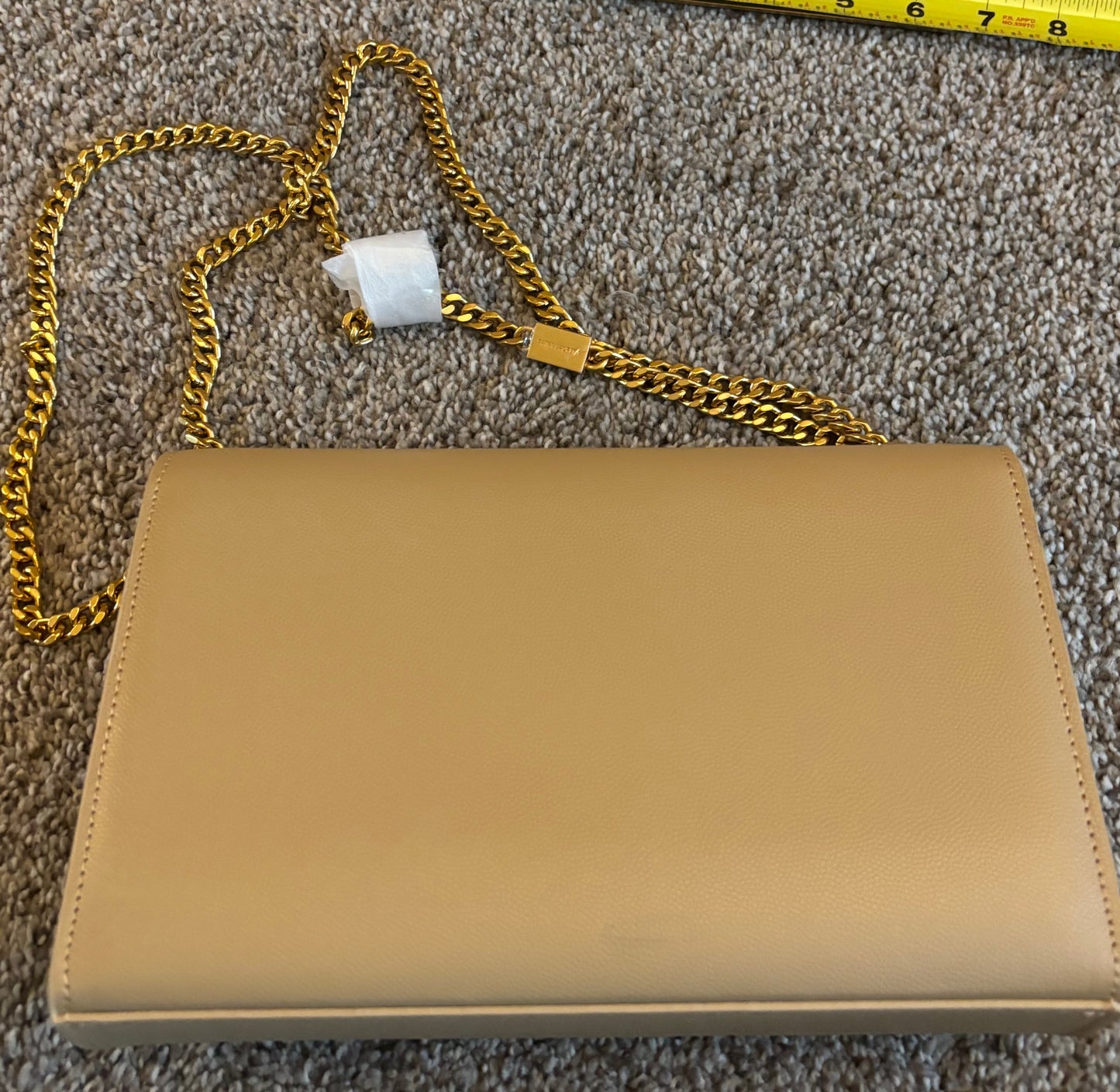 YSL Tan Shoulder Bag/Crossbody Snap Closure 2435