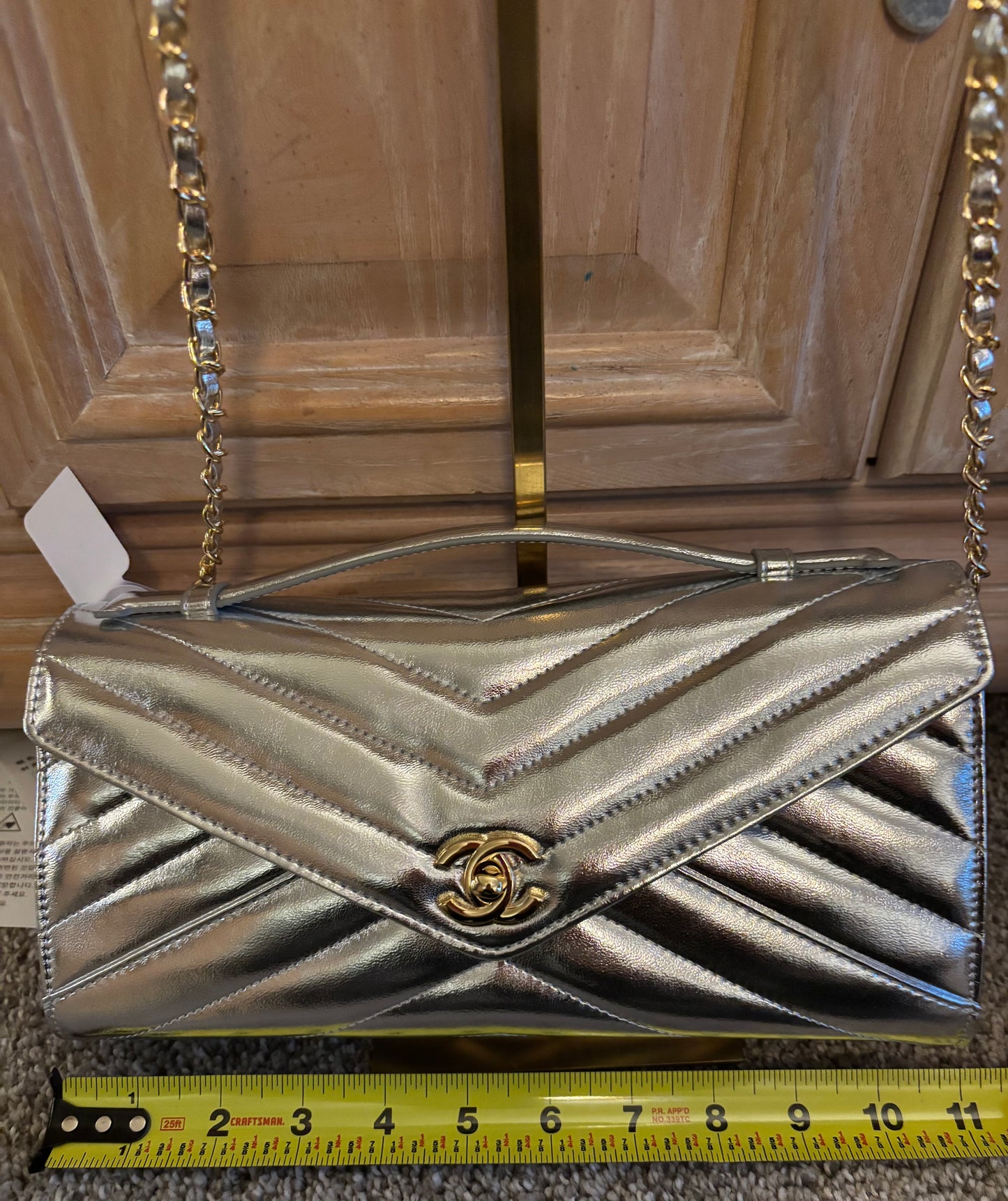 Chanel Silver Clutch/Crossbody 2467