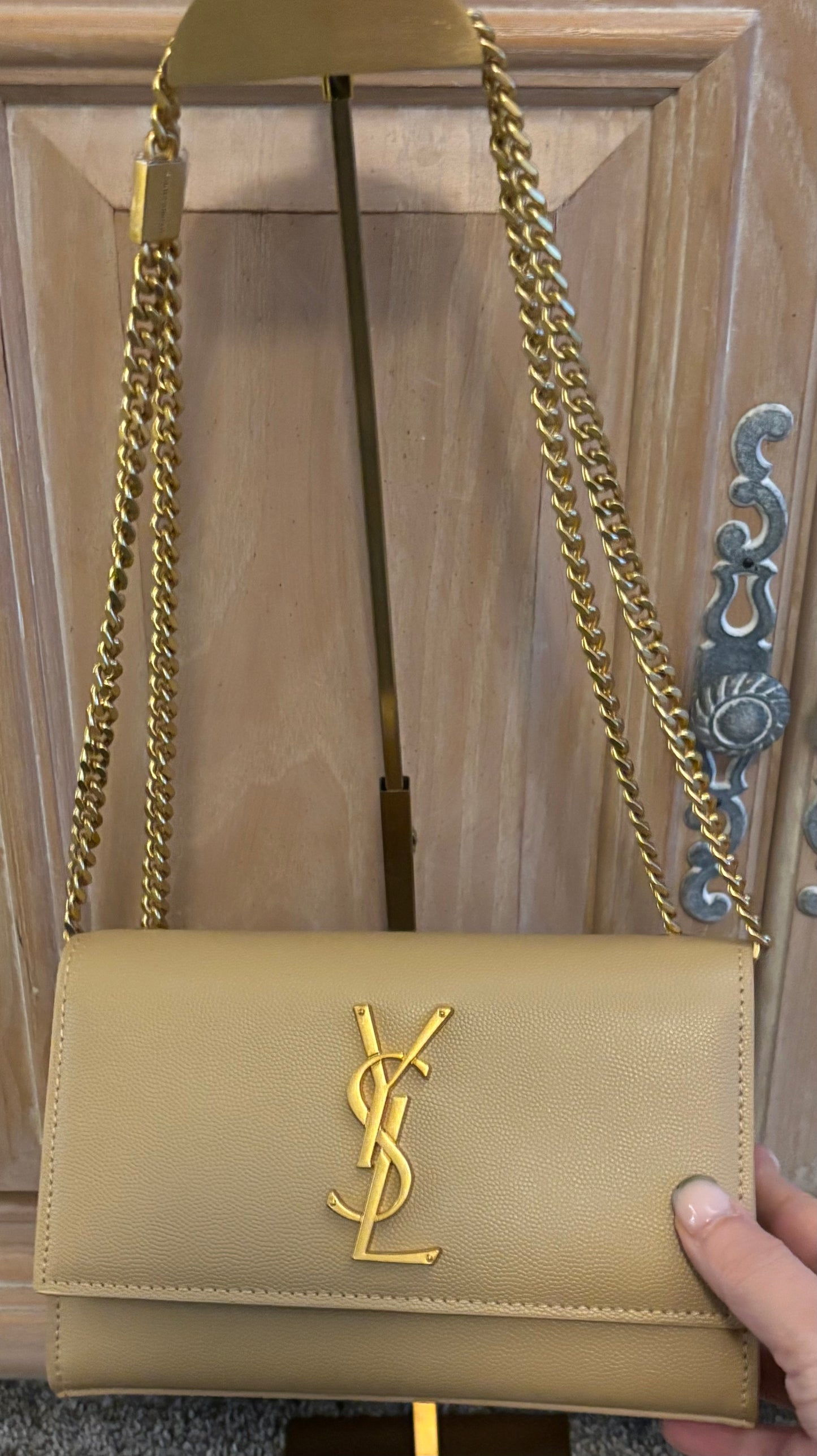 YSL Tan Shoulder/Crossbody