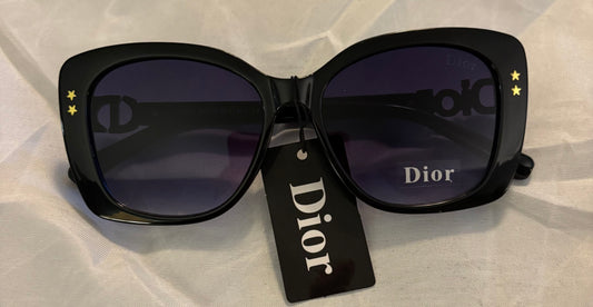 C Dior Sunglasses Black Side Logo 2456
