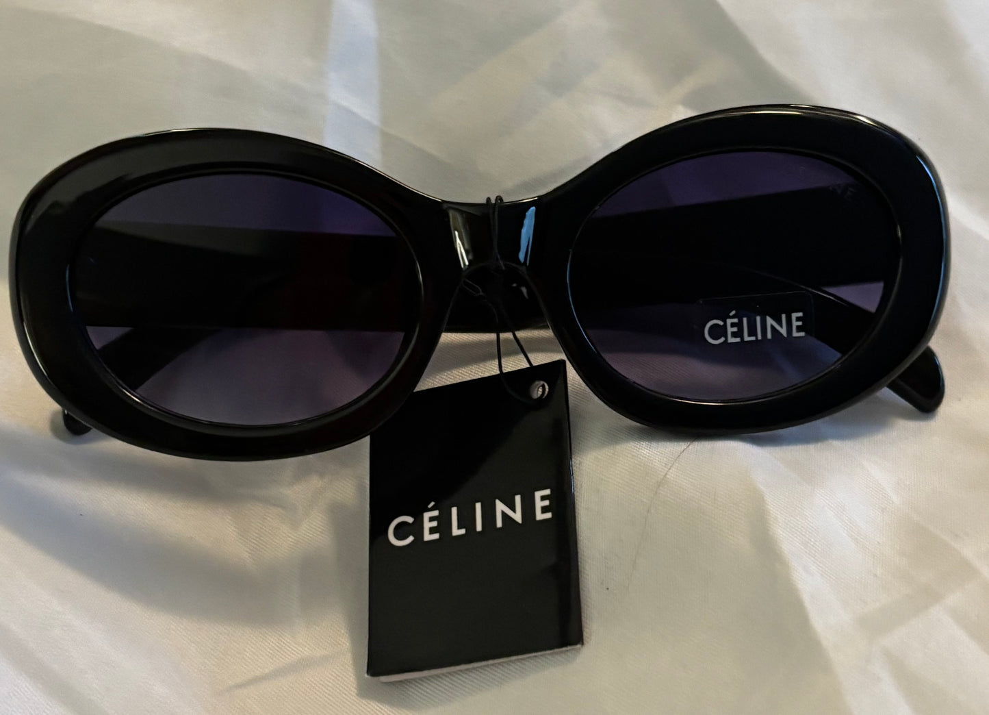Celine Sunglasses Black Logo 2451