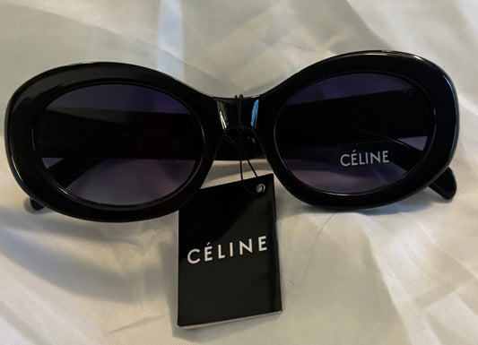 Celine Sunglasses Black Logo 2451