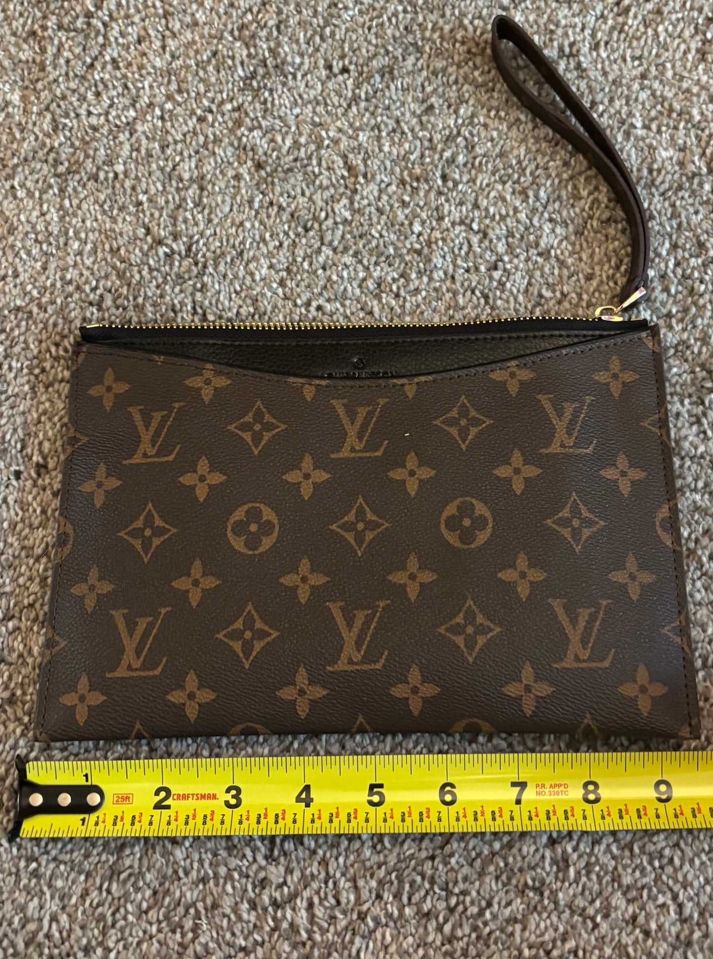 LV Mono/Black Clutch 2445