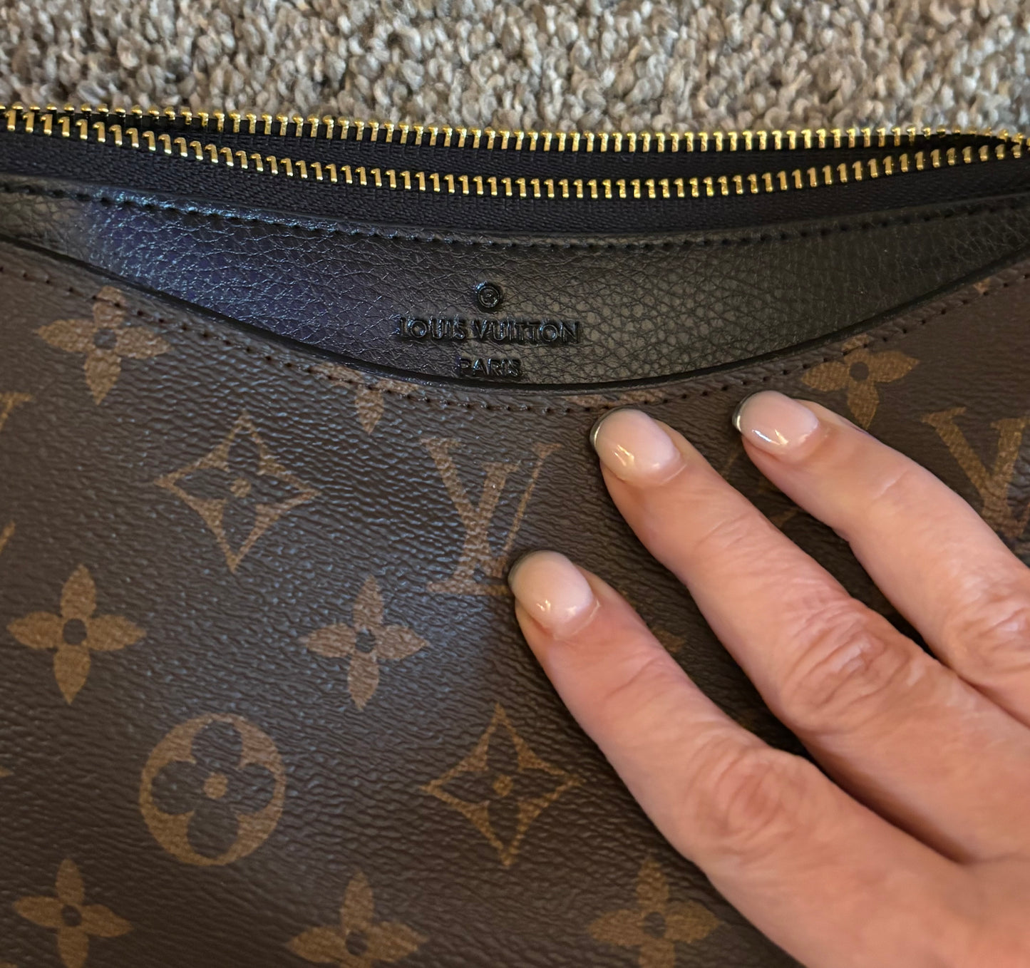 LV Mono/Black Clutch 2445