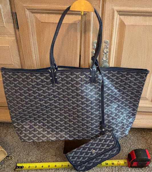 Goyard Blue Large Tote 2444