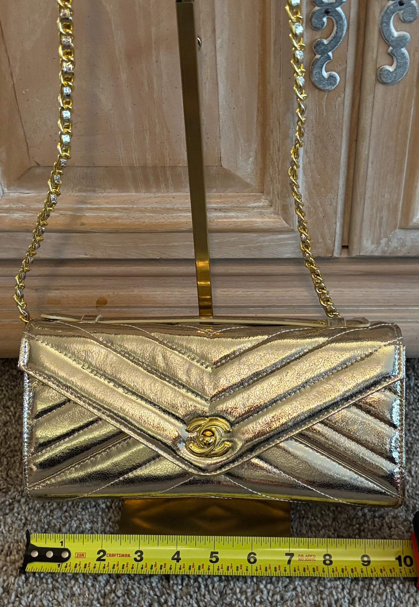 Chanel Gold Clutch/Crossbody 2446