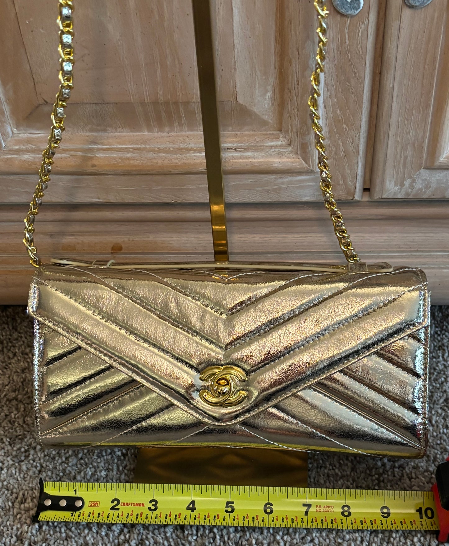 Chanel Gold Clutch/Crossbody 2446
