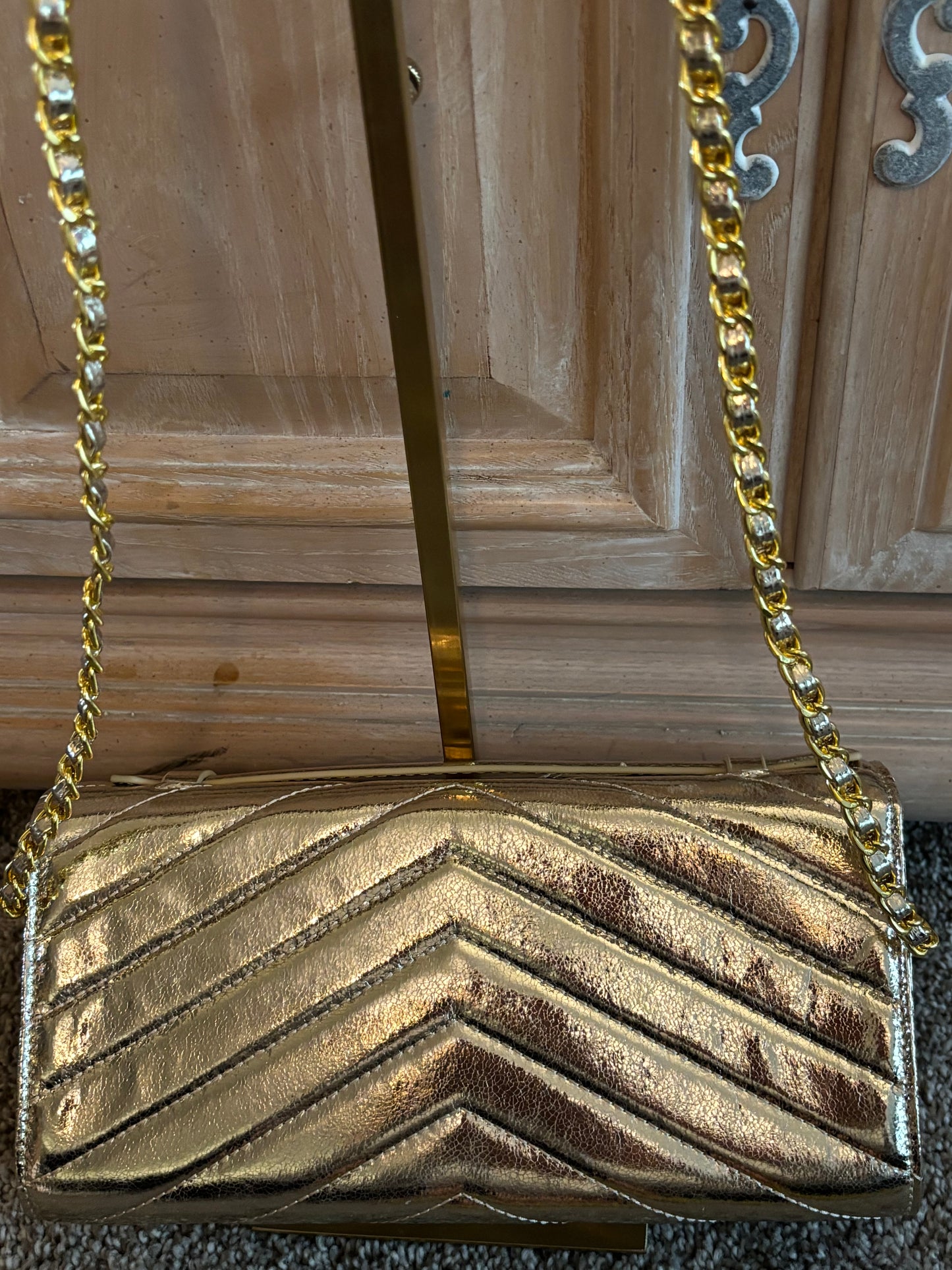 Chanel Gold Clutch/Crossbody 2446