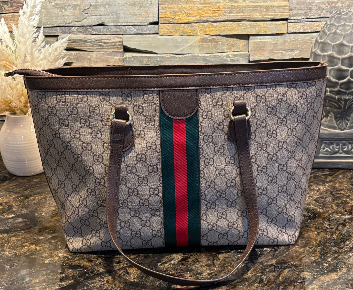 Large Gucci Monogram tote